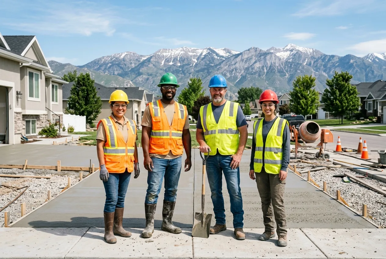 Riverton Concrete professional team serving Salt Lake County