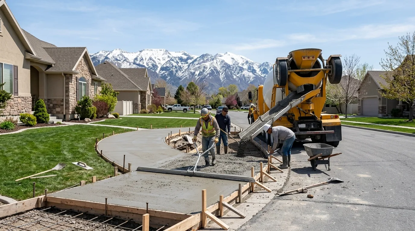 Best Time of Year to Pour Concrete in Utah: A Riverton Guide
