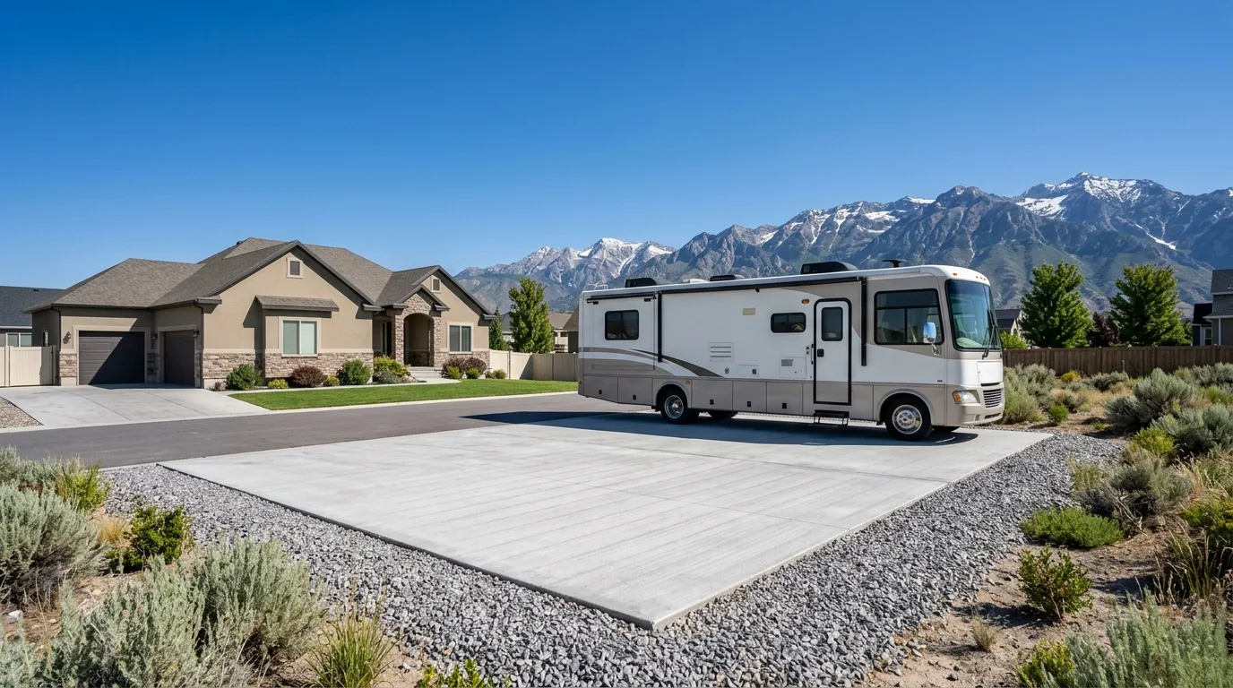 RV Pad Concrete in Riverton, UT: Costs & Requirements