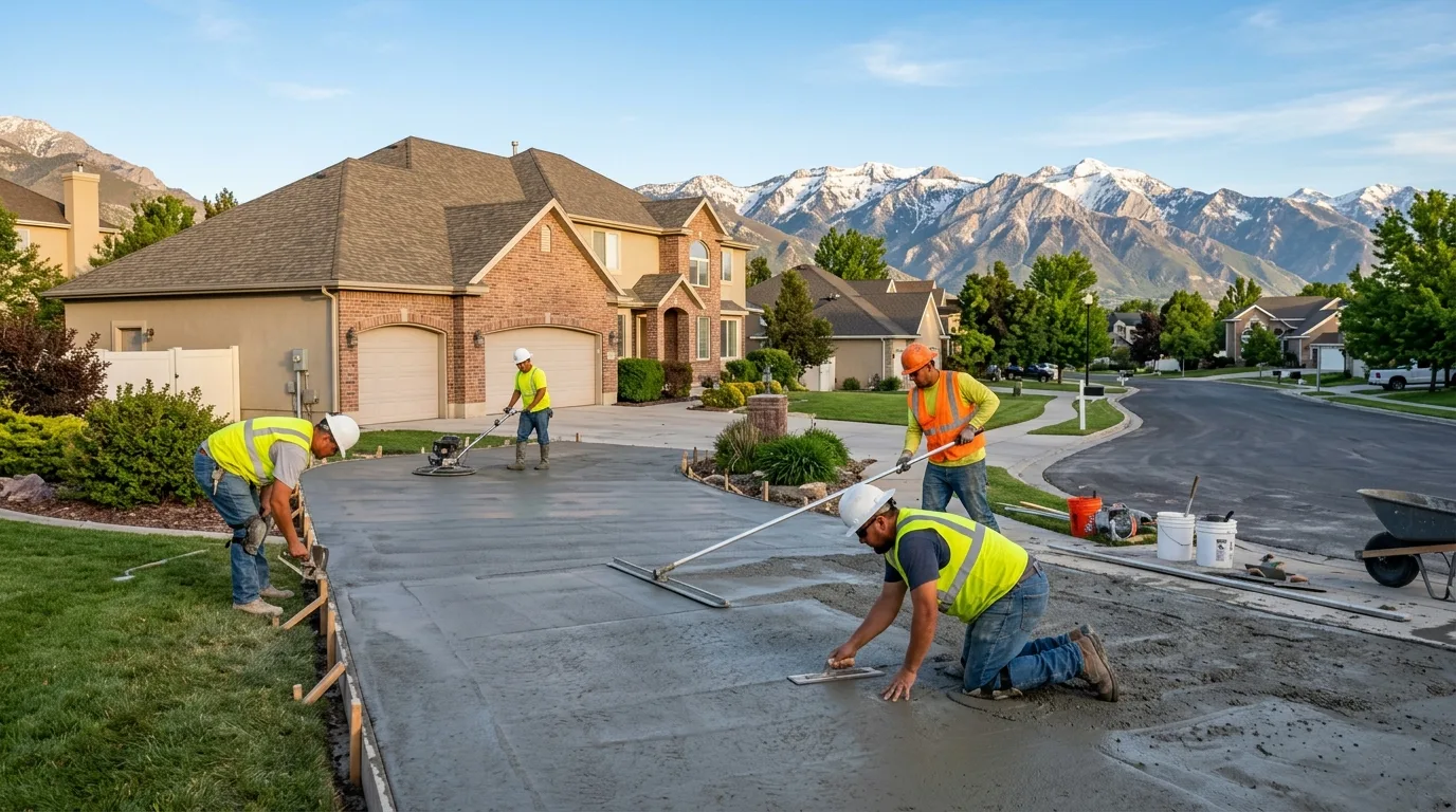 Professional concrete services in Riverton, Utah